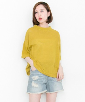 KBF ダメージデニムショートパンツ