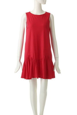 裾フレアーカットワンピース