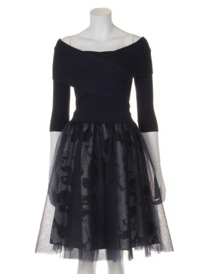 カシュクールニットコンビワンピース