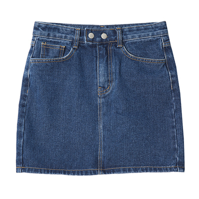 ウォッシングデニムミニスカート