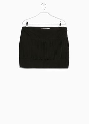 フリンジスエードスカート