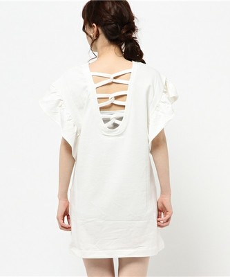 Honey Salon by foppish フリルスリーブミニワンピ