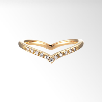 STAR JEWELRY　DIAMOND HEART PINKIE RING