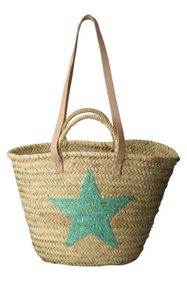 スパンコールスターカゴバッグ