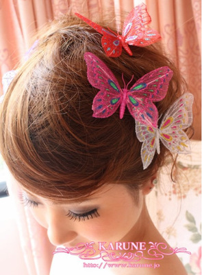 ヘアクリップ バタフライ アクセサリー