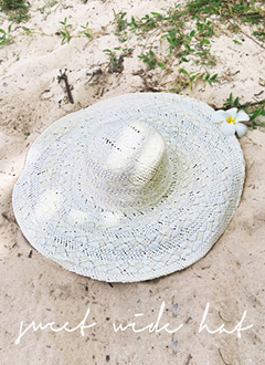 つば広ストローハット・全3色・2