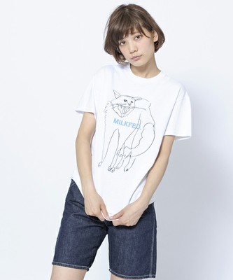 S/S TEE CAT　（Tシャツ/線画）