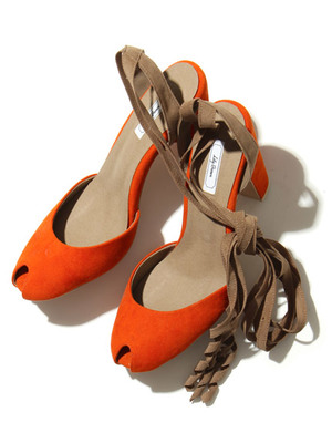 レースアップサンダル