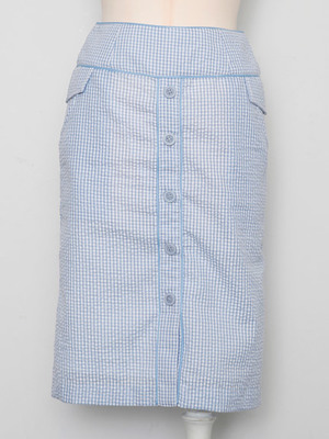 ギンガムペンシルスカート