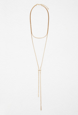  レイヤードラリアットネックレス