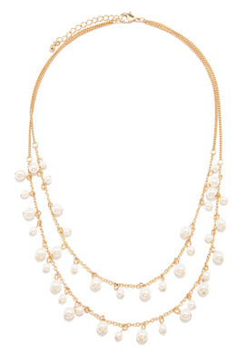 FOREVER 21 レイヤードフェイクパールネックレス