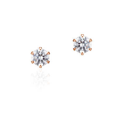 K10ピンクゴールドピアス