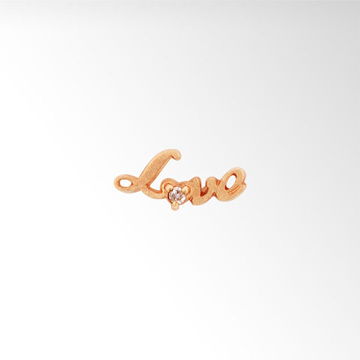 STAR JEWELRY girl LOVE PIERCED EARRING