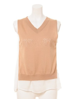 ベスト風レイヤードトップス