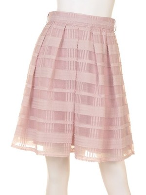 チェックジャガードスカート