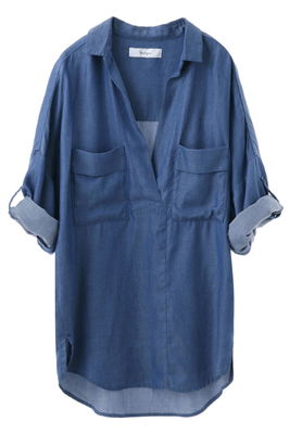 The Virgnia　【予約販売】スキッパービックシャツブラウス