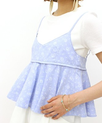 【mystic】村田 倫子× mystic LIMITED ITEM花柄フレアキャミソール