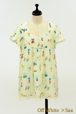 【M size】TOYとドットのリバーブラウス