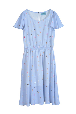 オリジナルビーチ柄ドレス