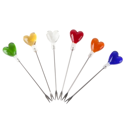  ハート ピックセット (6本セット)
