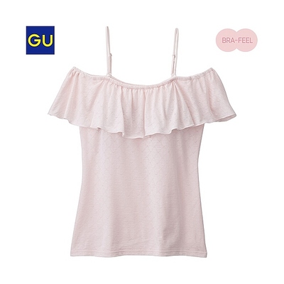 （GU）ブラフィールフリルオフショルダーＴ