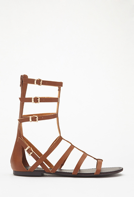 FOREVER 21 フェイクレザーグラディエーターサンダル