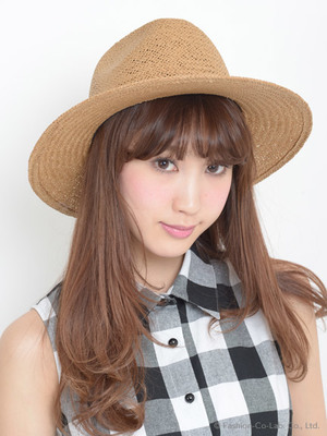 ベルト付ストローハット