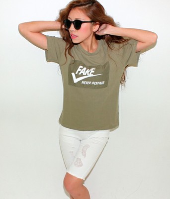 ANAP/アナップ LATINA ロゴプリント切替Ｔシャツ