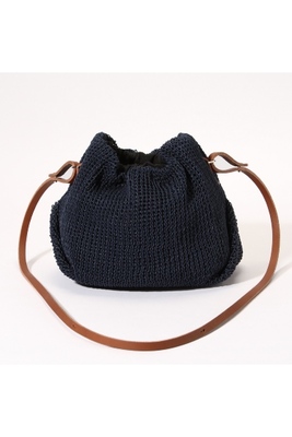 MUUN コットン巾着ポシェットバッグ