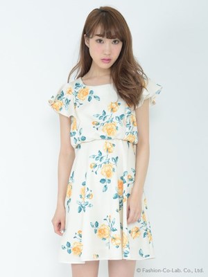 ローズフリルワンピース