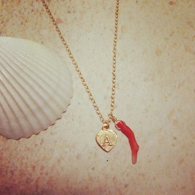 イニシャルネックレス