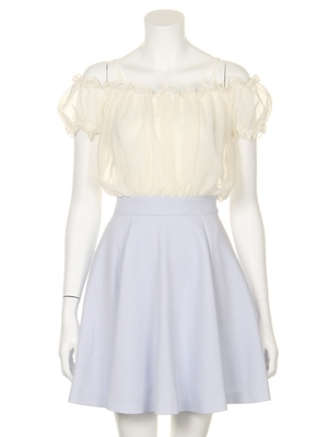 snidel (スナイデル)  オフショルフレアーワンピース