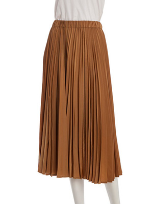 プリーツマキシスカート