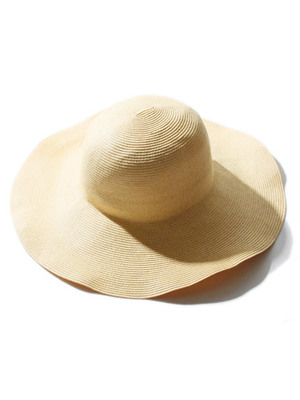 ワイドブリムストローハット