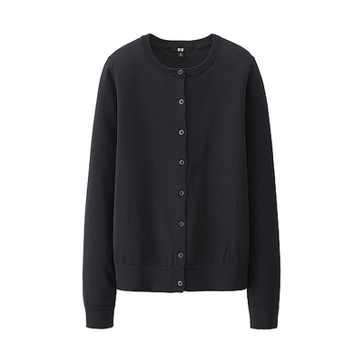 UVカットクルーネックカーディガン