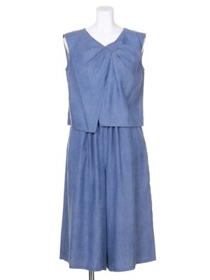 リボン風ガウチョロンパース