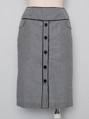 ギンガムペンシルスカート