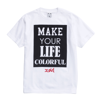 X-GIRL PALETTE TEXT BIG S/S TEE