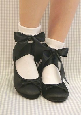ballet ribbon shoes（ブラック）