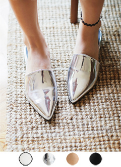 ポインテッドトゥスライドサンダル