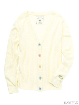 gelato pique (ジェラートピケ)  moco moco’スムーズィー’カラフルボタンカーディガン