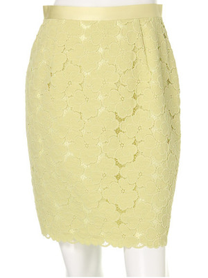 裾スカラレースタイトスカート/Rirandture