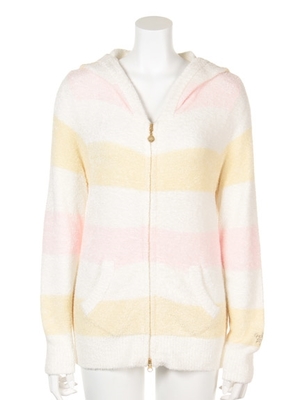 gelato pique (ジェラートピケ)  【リゾート限定】moco moco'スムーズィー'3ボーダーパーカ