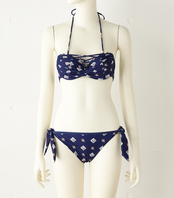 FLOWER LACEUP BIKINI