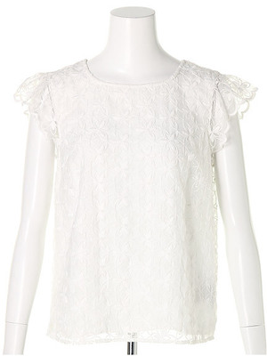 フラワーレースブラウス/Rirandture