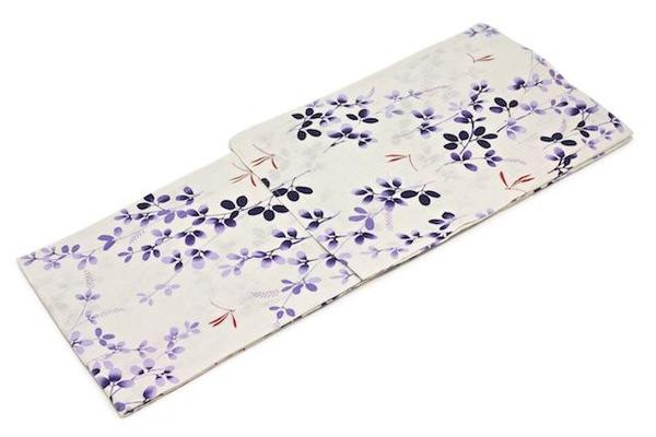 ［ブランド【夢千代】レディース浴衣］女性浴衣/ベージュ/トンボ/萩/綿麻