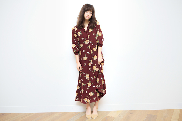 ヴィンテージフラワーマキシワンピース