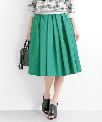 Urban Research（アーバンリサーチ） ミディ丈タフタギャザースカート