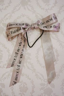 Princess Ribbon ヘアゴム(グレー)