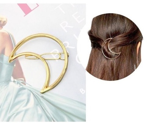 三日月 ヘアクリップ